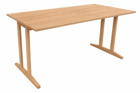 Table Soline piètement à dégagement latéral - 160x80 cm